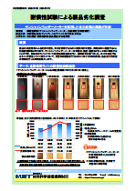 耐候性試験による製品劣化調査