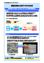 雰囲気制御&amp;冷却下でのTEM分析