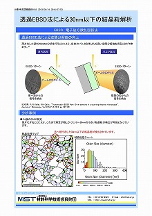 透過EBSD法による30nm以下の結晶粒解析