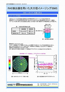 RAE検出器を用いた大口径イメージングSIMS