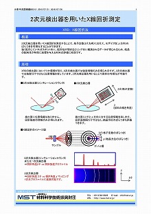 2次元検出器を用いたX線回折測定