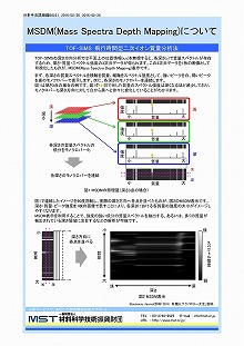 MSDM(Mass Spectra Depth Mapping)について