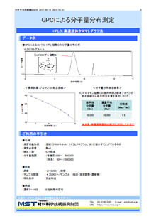 GPCによる分子量分布測定