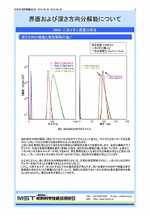 界面および深さ方向分解能について