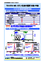 TG-DTA-MS イオン化法の選択 EI法・PI法