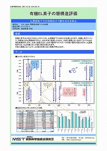 有機EL素子の層構造評価