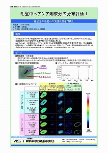 毛髪中ヘアケア剤成分の分布評価 1