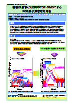 有機EL材料(OLED)のTOF-SIMSによるRGB素子深さ方向分析