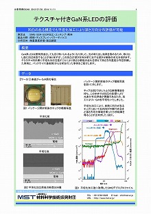 テクスチャ付きGaN系LEDの元素分布評価