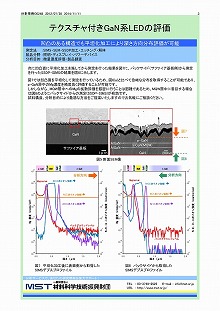 テクスチャ付きGaN系LEDの元素分布評価