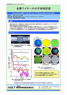 金属ワイヤー中の不純物評価