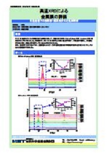 高温XRDによる金属膜の評価