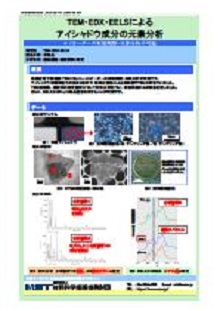 TEM・EDX・EELSによるアイシャドウ成分の元素分析