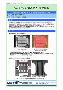 GaN系デバイスの発光・発熱解析