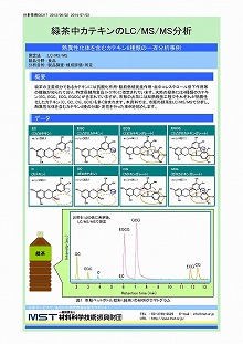 緑茶中カテキンのLC/MS/MS分析