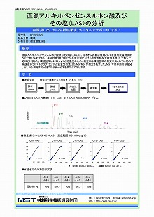 直鎖アルキルベンゼンスルホン酸及びその塩（LAS）の分析