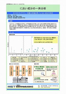 におい成分の一斉分析