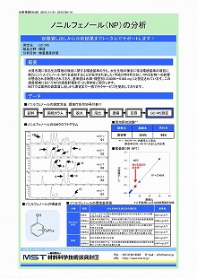 ノニルフェノール（NP）の分析