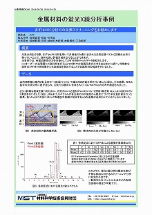 金属材料の蛍光X線分析事例