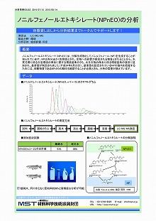 ノニルフェノールエトキシレート（NPnEO）の分析