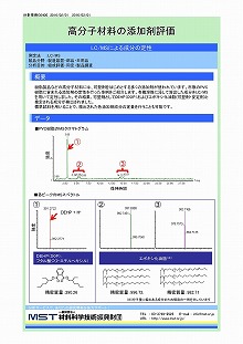 高分子材料の添加剤評価