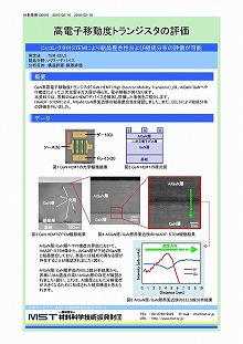 高電子移動度トランジスタの評価