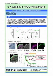 ラット皮膚中インドメタシンの経皮吸収評価