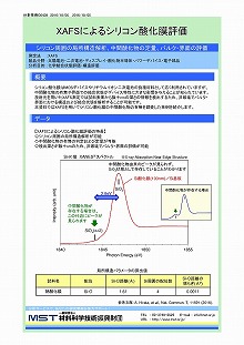 XAFSによるシリコン酸化膜評価