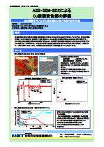 AES・SEM-EDXによるCu表面変色部の評価