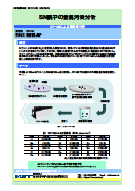 SiN膜中の金属汚染分析
