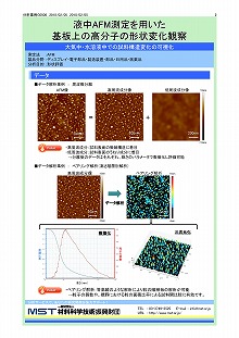 液中AFM測定を用いた基板上の高分子の形状変化観察