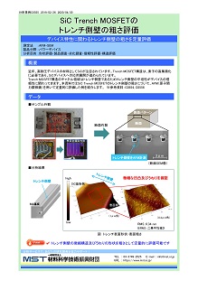 SiC Trench MOSFETのトレンチ側壁の粗さ評価