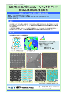 STEM,EBSDと像シミュレーションを併用した多結晶体の結晶構造解析