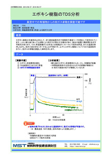 エポキシ樹脂のTDS分析