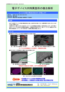 電子デバイス内特異箇所の複合解析
