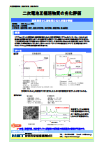 二次電池正極活物質の劣化評価