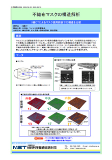 不織布マスクの構造解析