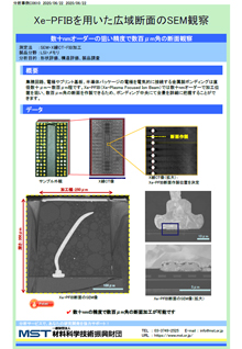 Xe-PFIBを用いた広域断面のSEM観察