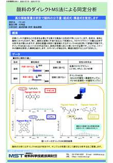 顔料のダイレクトMS法による同定分析