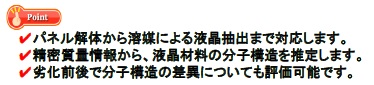 液晶材料の分子構造解析