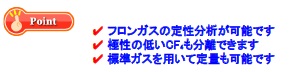 フロンガスの定性分析