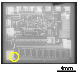 Si IC 裏面エミッション＋IR重ね合わせ像