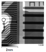 プリント基板の透過X線像