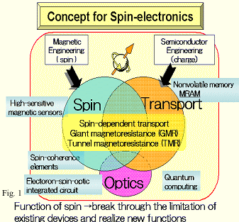 Fig. 1. Concept of spin electronics.