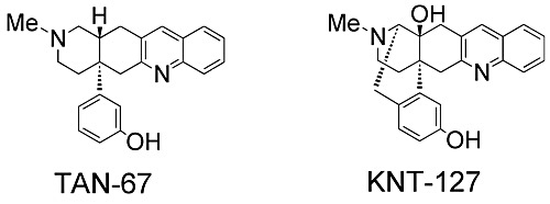 Fig. 4 �� agonist and the structure of TAN-67 and KNT-127
